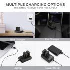 K&F Concept LP-E17 battery 2 pcs dual slot battery charger kit + 10pcs cleaning cloth set, compatible with Camera battery Canon EOS RP, Rebel T8i, T7i, T6i, T6s, SL2, SL3, EOS M3, M5, M6 Mark II, 77D, 200D, 750D, 760D, 800D, 8000D