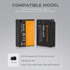 K&F Concept LP-E17 battery 2 pcs dual slot battery charger kit + 10pcs cleaning cloth set, compatible with Camera battery Canon EOS RP, Rebel T8i, T7i, T6i, T6s, SL2, SL3, EOS M3, M5, M6 Mark II, 77D, 200D, 750D, 760D, 800D, 8000D