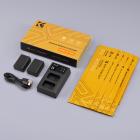 Sony NP-FW50 battery + NP-FW50 Battery Charger + 10pcs Cleaning Cloth Set for Camera Battery Sony Alpha 7, A7, Alpha 7R, A7R, A7R II, A7 II, A7S, A7S II, A7M2, A7SM2, A7RM2, A5000 A6000 A6300 A6500 a3000, NEX-3, NEX-3N, NEX-5, NEX-5C, NEX-5N