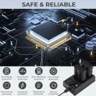 EN-EL15/EN-EL15A/EN-EL15B Battery Charger, Dual Slot Quick Charger for Nikon D7000, D7100, D7200, D750, D850, D810, D800, D800E, D750, D610, D600, D500, Z6, Z7, V1 Camera