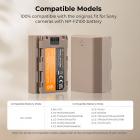 K&F CONCEPT NP-FZ100 Camera Batteries Kit（2280mAh）with Type C Port, for Sony A9 A7III A7RIII A7RIV A6600 ZV-E1 FX3, FX30 Cameras (2 Batteries)
