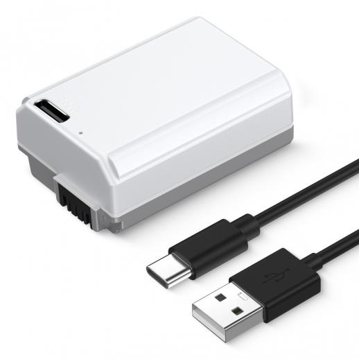 Batterie Factice USB-C Pour Sony NP-FW50 - Alimentation Continue Appareils Photo - Compatible ZV-E10, A7, A6000, RX10