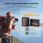 2 Pack NP-W126 NP-W126S 1300mAh Batería de Cámara Recargable + Cargador, Compatible con Fujifilm X100VI, X100V, XS10, XT30, XT30 II, XT20, XE4, A5