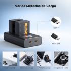 2 Pack NP-W126 NP-W126S 1300mAh Batería de Cámara Recargable + Cargador, Compatible con Fujifilm X100VI, X100V, XS10, XT30, XT30 II, XT20, XE4, A5
