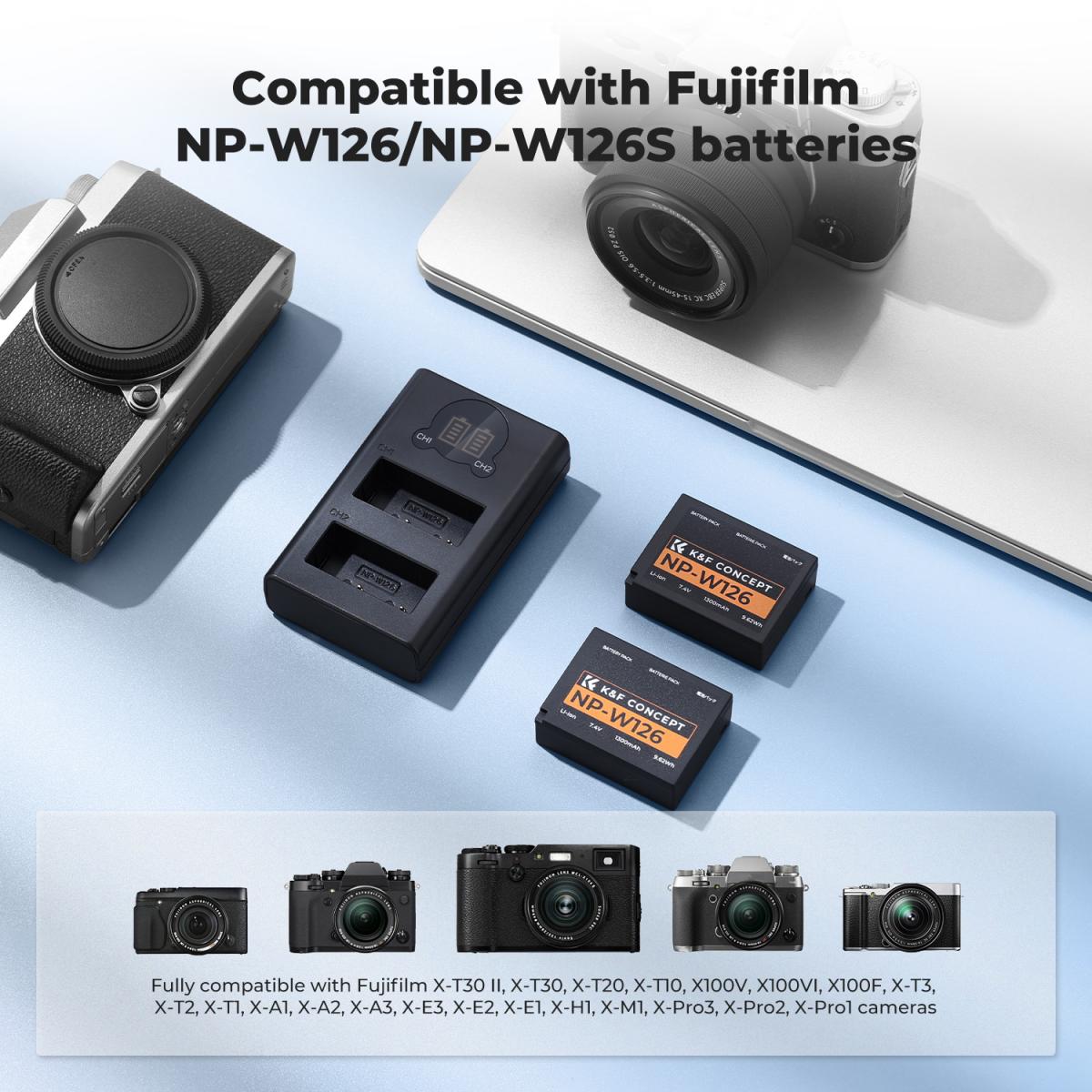 CELLONIC Batteria Per Fotocamera Compatibile Con FujiFilm NP-W126S – 1140mAh, 7.4V, Ioni Di Litio, Per Fuji X100V, X-T30 II, X-S10 E Molti Altri