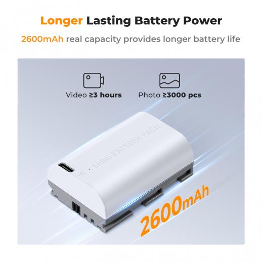 Kit Caricabatterie Doppio Rapido LP-E6NH Per Canon R7 R5 R6 II, 5DIV, 6DII, 80D, 90D – 2 Batterie 2400mAh Con Display Digitale Intelligente