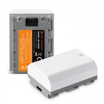 NP-FZ100 Battery 2-Pack 2600mAh Type-C Fast Charging K&F