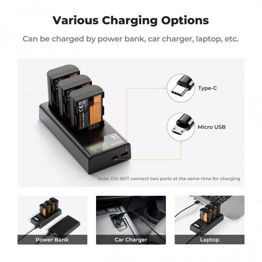 thumbnail image 2 of Kastar LP-E6P Battery Replacement For Canon EOS R5 Mark II Mirrorless... 2 of 14