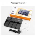 K&F Concept 4チャンネル NP-F バッテリー充電器 LCDディスプレイ付き Sony NP-F970、NP-F960、NP-F950、NP-F930、NP-F770、NP-F750、NP-F570、NP-F550 カメラビデオカメラバッテリー UKプラグ用