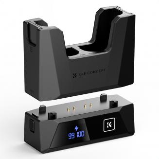 K&F Concept LP-E6NH Charger 18W Fast Dual Portable Battery Charger for Canon R7, R6, R5, R, 6D Mark II, 5D Mark IV, 5D Mark III, 5DS, 5DS R, 5D Mark II, 80D, 90D, 6D, 7D, 7D Mark II
