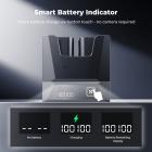 K&F Concept 2-Pack 2600mAh LP-E6NH Battery and 18W Charger Compatible with Canon EOS R7, R5, R6, R, 5D Mark II/III/IV, 6D, 6D Mark II, 7D, 7D Mark II, 90D, 60D, 70D, 80D Cameras