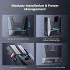 K&F CONCEPT 2-Pack 2600mAh NP-FZ100 Battery and Fast Dual Charger, PD 18W Charging USB C, Compatible with Sony A7iii, A7iv, FX3, FX30, A7C, ZV-E1, A9, A6600, Alpha 9, Alpha 9S, A9S, A7R3, A7R4