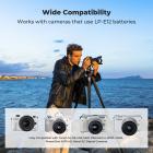 K&F Concept LP-E12 Battery 3-Pack and Upgraded LCD EOS M50 Battery Charger for Canon M50, M50 Mark II, M, M2, M10, M100, M200, Rebel S1, PowerShot SX70 HS Cameras