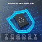 K&F Concept LP-E12 Battery 3-Pack and Upgraded LCD EOS M50 Battery Charger for Canon M50, M50 Mark II, M, M2, M10, M100, M200, Rebel S1, PowerShot SX70 HS Cameras