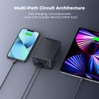 K&F CONCEPT V Mount Battery, 99Wh 6700mAh V-Mount Battery with PD 100W USB-C Fast Charging, with Dual D-TAP/A/USB-C/DC/TFT Display/Emergency Light for Camera, Camcorder, Monitor, Video Light