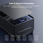 K&F CONCEPT V Mount Battery, 99Wh 6700mAh V-Mount Battery with PD 100W USB-C Fast Charging, with Dual D-TAP/A/USB-C/DC/TFT Display/Emergency Light for Camera, Camcorder, Monitor, Video Light