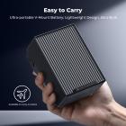 K&F CONCEPT V Mount Battery, 99Wh 6700mAh V-Mount Battery with PD 100W USB-C Fast Charging, with Dual D-TAP/A/USB-C/DC/TFT Display/Emergency Light for Camera, Camcorder, Monitor, Video Light