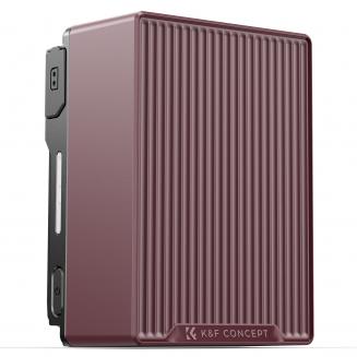 K&F CONCEPT V Mount Battery, 99Wh 6700mAh V-Mount Battery with PD 100W USB-C Fast Charging, with Dual D-TAP/A/USB-C/DC/TFT Display/Emergency Light for Camera, Camcorder, Monitor, Video Light