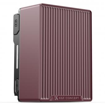 K&F CONCEPT V Mount Battery, 99Wh 6700mAh V-Mount Battery with PD 100W USB-C Fast Charging, with Dual D-TAP/A/USB-C/DC/TFT Display/Emergency Light for Camera, Camcorder, Monitor, Video Light