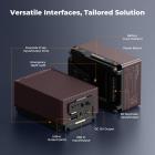 K&F CONCEPT V Mount Battery, 99Wh 6700mAh V-Mount Battery with PD 100W USB-C Fast Charging, with Dual D-TAP/A/USB-C/DC/TFT Display/Emergency Light for Camera, Camcorder, Monitor, Video Light