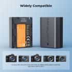 K&F Concept 2600mAh NP-FZ100 Battery and Charger Set, Compatible with A7iii Battery A7 III, A7iv, FX3, FX30, A6600, A7C, A6700, A7RIV, A7Siii, ZV-E1, ZV-E10ii, Alpha 9 II, A9S Cameras