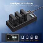 K&F Concept 3-Pack EN-EL14 Battery and Upgrade LCD Charger Compatible with Nikon D5300 D5600 D5100 D5200 D5500 D3100 D3200 D3300 D3400 D3500 Coolpix P7000 P7100 P7200 P7700 P7800 Cameras