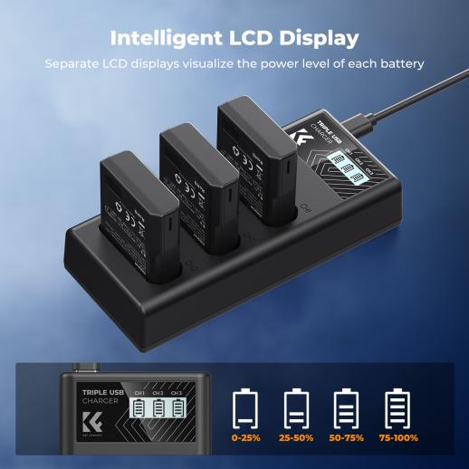 DSTE 2-Pack EN-EL14 Batteria + Doppio USB Caricabatteria Compatibile Per Nikon EN-EL14 EN-EL14A DF D3100 D3200 D3300 D3400 D3500 D5100 D5200 D5300 D5500 P7000 P7100 P7200 P7700 P7800