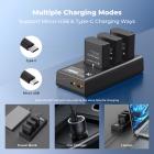 K&F Concept 3-Pack EN-EL14 Battery and Upgrade LCD Charger Compatible with Nikon D5300 D5600 D5100 D5200 D5500 D3100 D3200 D3300 D3400 D3500 Coolpix P7000 P7100 P7200 P7700 P7800 Cameras