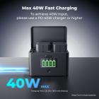 K&F CONCEPT 4-Slot Battery Charger for NP-FZ100 & LP-E6NH Batteries, 40W USB-C Fast Charger Compatible with Sony A7iii, A7iv, FX30, FX3, A6700, A6600, EOS R5 R6 R7 5D 6D 7D Mark II Cameras