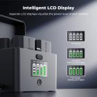 K&F CONCEPT 4-Slot Battery Charger for NP-FZ100 & LP-E6NH Batteries, 40W USB-C Fast Charger Compatible with Sony A7iii, A7iv, FX30, FX3, A6700, A6600, EOS R5 R6 R7 5D 6D 7D Mark II Cameras