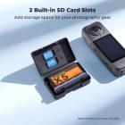 K&F CONCEPT 360x5 Battery, 2700mAh X5 Battery with Storage Case Compatible with Insta360 x5 Action Camera Accessories