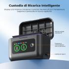 Batteria K&F CONCEPT 360X5, confezione da 2 batterie X5 da 2700 mAh con caricabatterie LCD PD20W, compatibile con accessori per action camera Insta360 X5.