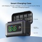 K&F CONCEPT 360X5 Battery, 2-Pack 2700mAh X5 Batteries with PD20W LCD Battery Charger Case Compatible with Insta360 X5 Action Camera Accessories