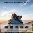 Caricabatterie NB-13L CB-2LH per Canon: compatibile con le fotocamere digitali CB-2LHT G1X G1 X Mark III G5X G5X Mark II G7X G7X Mark II III G9X G9X Mark II SX620 SX720 SX730 SX740 HS