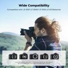 K&F CONCEPT 3-Pack LP-E6P Battery Charger, 2400mAh R6 Mark III Battery Compatible with Canon R6 Mark II III, R5 Mark II, C50, R6V, R5 R6 R7, 5D 6D 7D Mark II Cameras