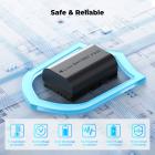 K&F CONCEPT 3-Pack LP-E6P Battery Charger, 2400mAh R6 Mark III Battery Compatible with Canon R6 Mark II III, R5 Mark II, C50, R6V, R5 R6 R7, 5D 6D 7D Mark II Cameras