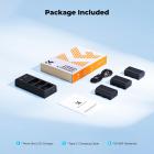 K&F CONCEPT 3-Pack LP-E6P Battery Charger, 2400mAh R6 Mark III Battery Compatible with Canon R6 Mark II III, R5 Mark II, C50, R6V, R5 R6 R7, 5D 6D 7D Mark II Cameras