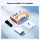 Batteria K&F CONCEPT LP-E6P, 2520 mAh USB-C, compatibile con Canon EOS R5 Mark II, C50, R6V, R6, R7, 5D, 5DS, R6D, 7D, 60D, 70D, 80D, 90D, ricarica rapida completa in 2,5 ore, completamente decodificata.