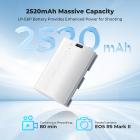 K&F CONCEPT LP-E6P Battery, 2520mAh USB-C R6 Mark III Battery Compatible with Canon EOS R5 Mark II, C50, R6V R6 R7, 5D 5DS R 6D 7D 60D 70D 80D 90D Cameras, 2.5h Fast Full Charging, Fully Decoded