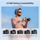 K&F CONCEPT LP-E6P Battery, 2-Pack 2520mAh USB-C R6 Mark III Battery Compatible with Canon EOS R5 Mark II, C50 R6V R6 R7 5D 5DS R 6D 7D 60D 70D 80D 90D Cameras, 2.5h Fast Full Charging, Fully Decoded