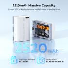 K&F CONCEPT LP-E6P Battery, 2-Pack 2520mAh USB-C R6 Mark III Battery Compatible with Canon EOS R5 Mark II, C50 R6V R6 R7 5D 5DS R 6D 7D 60D 70D 80D 90D Cameras, 2.5h Fast Full Charging, Fully Decoded