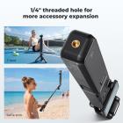 K&F CONCEPT 5000mAh Fast Charging Battery Handle for Osmo Pocket 3/4, Power Grip with 20W, Wireless Mic Direct Connection, 1/4" Tripod Thread, Smart Temp Control & Original Battery Cells