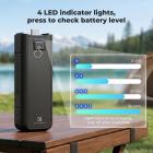 K&F CONCEPT 5000mAh Fast Charging Battery Handle for Osmo Pocket 3/4, Power Grip with 20W, Wireless Mic Direct Connection, 1/4" Tripod Thread, Smart Temp Control & Original Battery Cells