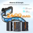 K&F CONCEPT Confezione da 3 batterie NP-FZ100 e caricabatterie LED PD da 20 W potenziato Compatibile con Sony A7iii, A7iv, A7C, FX3, FX30, A9, A6600, A6700, ZV-E1, ZV-E10ii, Alpha 9, A9S, A7R III, A7R IV, A7RV
