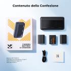 K&F CONCEPT Confezione da 3 batterie NP-FZ100 e caricabatterie LED PD da 20 W potenziato Compatibile con Sony A7iii, A7iv, A7C, FX3, FX30, A9, A6600, A6700, ZV-E1, ZV-E10ii, Alpha 9, A9S, A7R III, A7R IV, A7RV