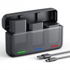 K&F CONCEPT 3-Pack NP-FZ100 Battery and Upgraded 20W LED PD Battery Charger Compatible with Sony A7iii, A7iv, A7C, FX3, FX30, A9, A6600, A6700, ZV-E1, ZV-E10ii, Alpha 9, A9S, A7R III, A7R IV, A7RV