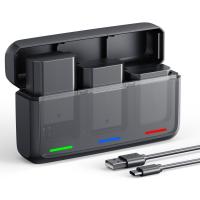 K&F CONCEPT 3-Pack NP-FZ100 Battery and Upgraded 20W LED PD Battery Charger Compatible with Sony A7iii, A7iv, A7C, FX3, FX30, A9, A6600, A6700, ZV-E1, ZV-E10ii, Alpha 9, A9S, A7R III, A7R IV, A7RV