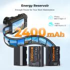 K&F CONCEPT 3-Pack NP-FZ100 Battery and Upgraded 20W LED PD Battery Charger Compatible with Sony A7iii, A7iv, A7C, FX3, FX30, A9, A6600, A6700, ZV-E1, ZV-E10ii, Alpha 9, A9S, A7R III, A7R IV, A7RV