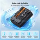 K&F CONCEPT 3-Pack NP-FZ100 Battery and Upgraded 20W LED PD Battery Charger Compatible with Sony A7iii, A7iv, A7C, FX3, FX30, A9, A6600, A6700, ZV-E1, ZV-E10ii, Alpha 9, A9S, A7R III, A7R IV, A7RV