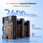 Confezione da 3 batterie di ricambio K&F CONCEPT LP-E6NH e caricabatterie rapido da 20 W, compatibili con EOS R7, R5/R6 Mark II, 5D Mark II/III/IV, 6D/7D Mark II, R5, R6, 60D/70D/80D/90D ecc.